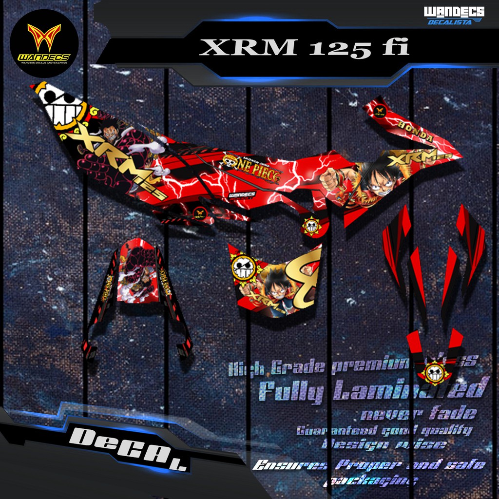 Xrm 125 Fi Decals One Piece Concept Shopee Philippines