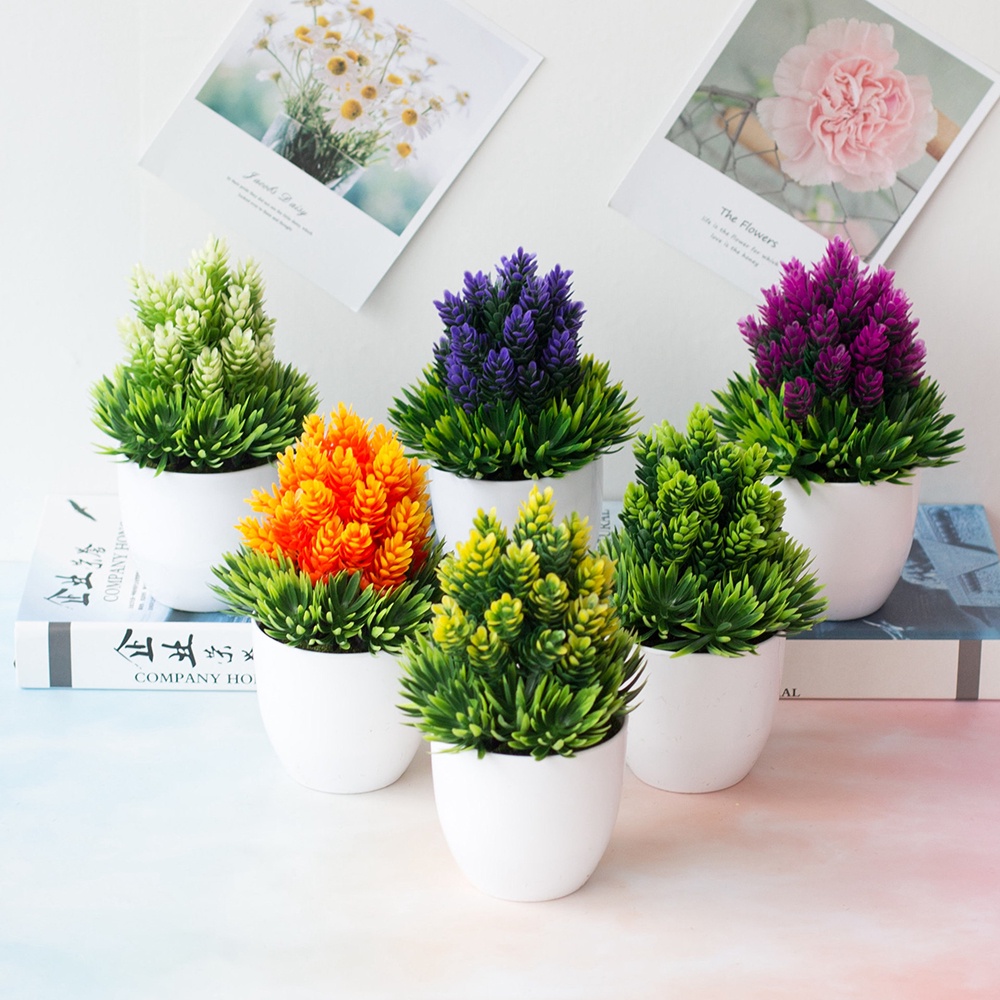 COD Artificial Flowers with Vase plants for sale Plant Fake flowers