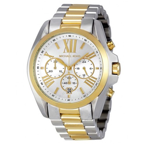 silver and gold watch michael kors