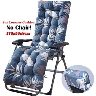 170*53*8cm Garden Replacement Sun Lounger Cushion Pad Outdoor Chair Seat Recliner Cotton No Chair #1