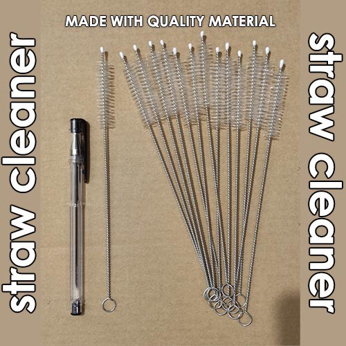 Reusable Straw Cleaners Cleaning Brush for Stainless Steel or Glass