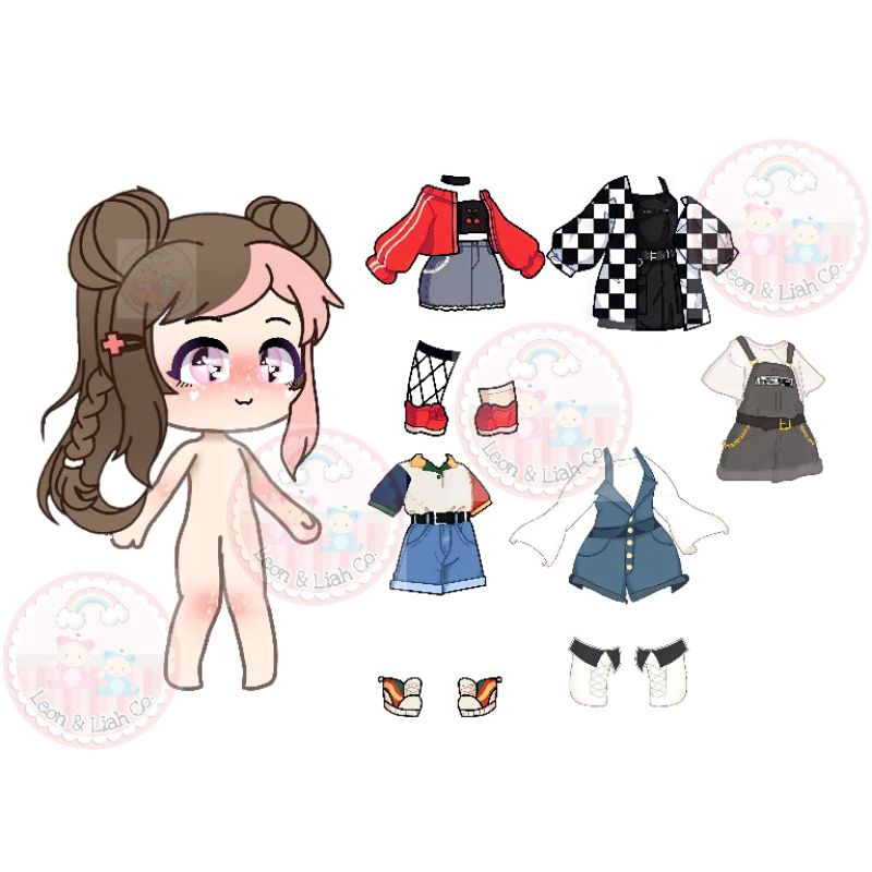 Gacha Life Paper Dolls Laminated Shopee Philippines | My XXX Hot Girl