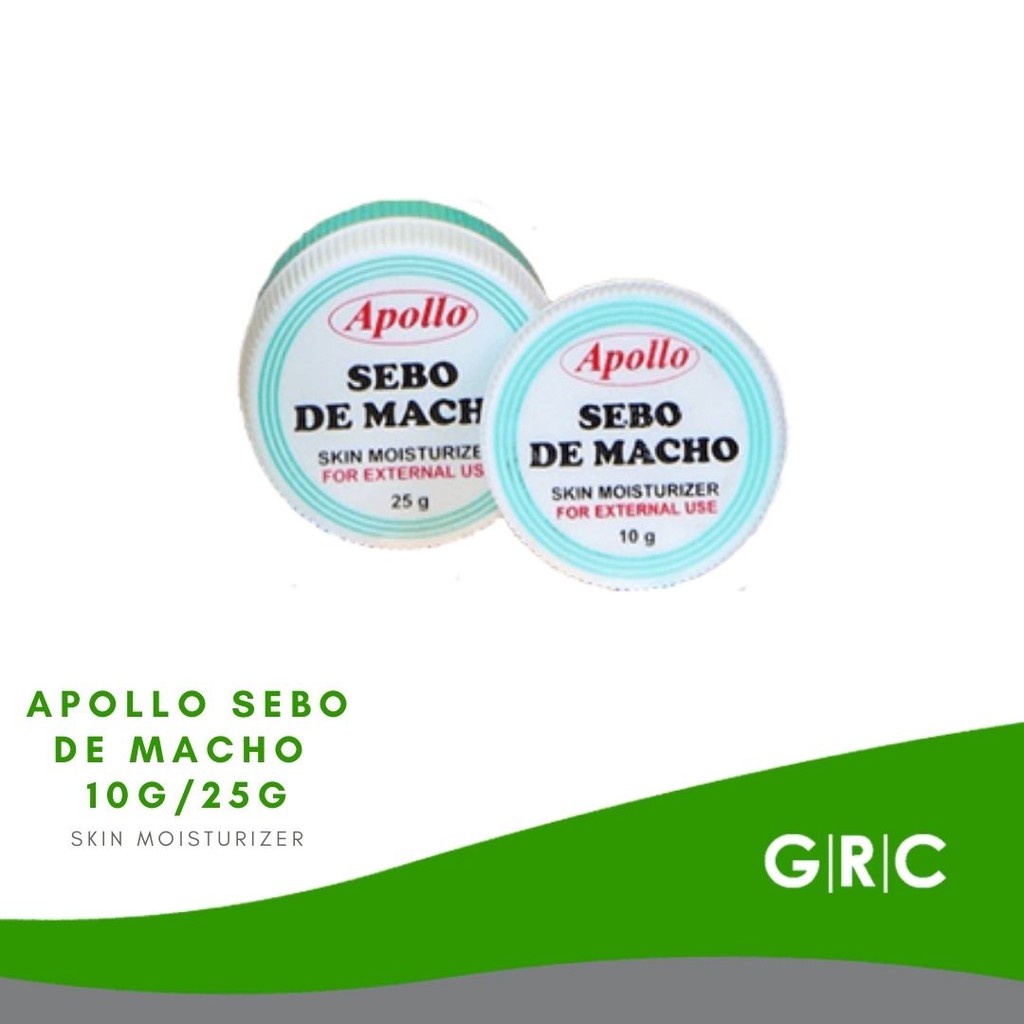 Apollo Sebo De Macho 10G/25G (Skin Moisturizer) Shopee Philippines