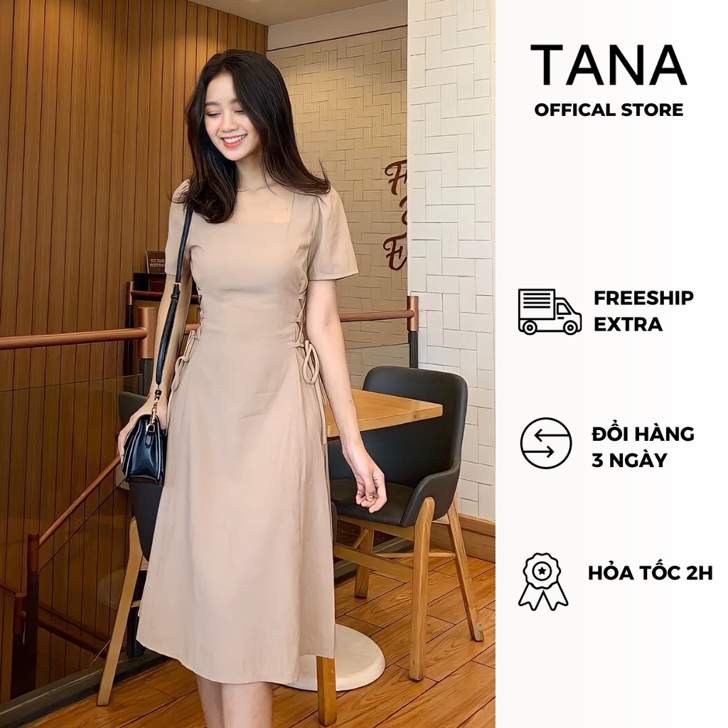 Tana D0088 party dress with square neck dress with 3 colors White ...