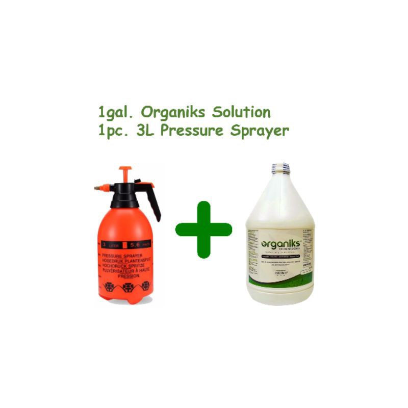 Organiks Chlorine Dioxide Solution with FREE 3L Pressure Sprayer