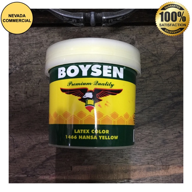 Boysen Latex Color Hansa Yellow B1466 (1/4L) Shopee Philippines