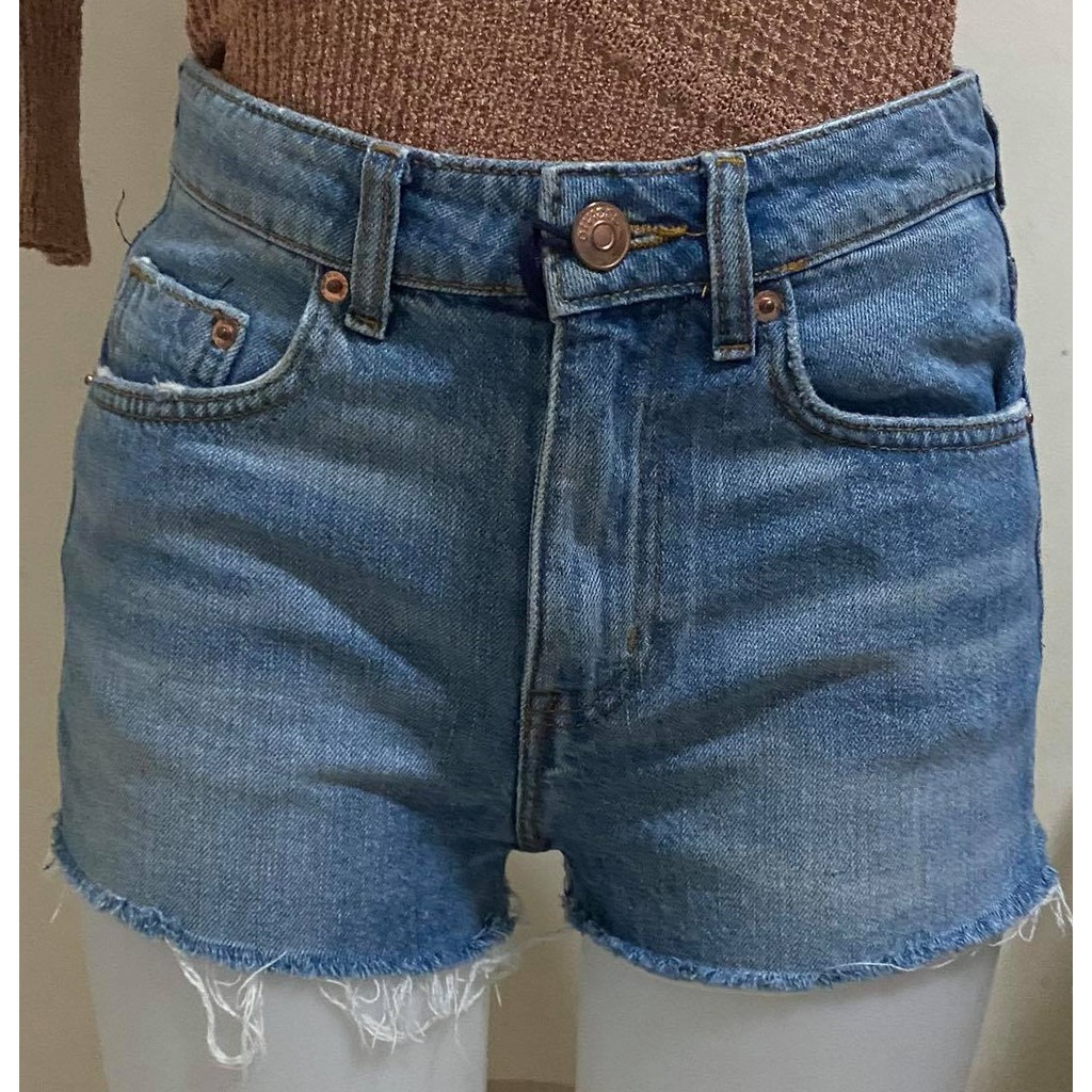 h&m divided high waisted shorts