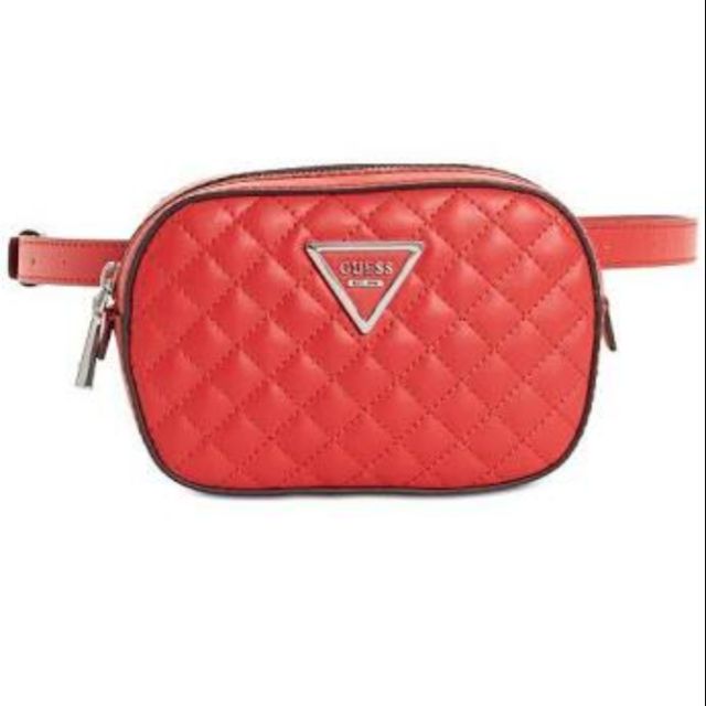 guess belt bag red