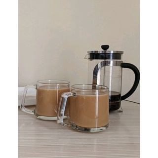 ZB116 aesthetic 370ml Masculine Glass Mug Cup Mug Caffee Latte Cappuccino Korean style #1
