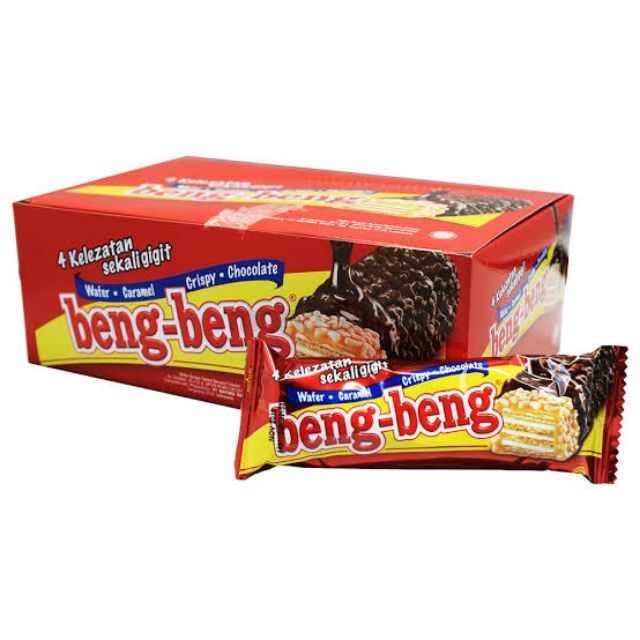  1 BOX Beng Beng Chocolate  Wafer Caramel Crispy Chocolate  