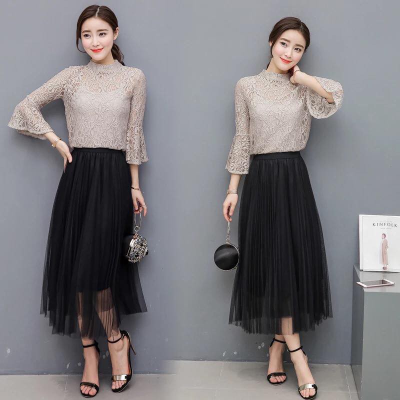 semi formal skirt and blouse