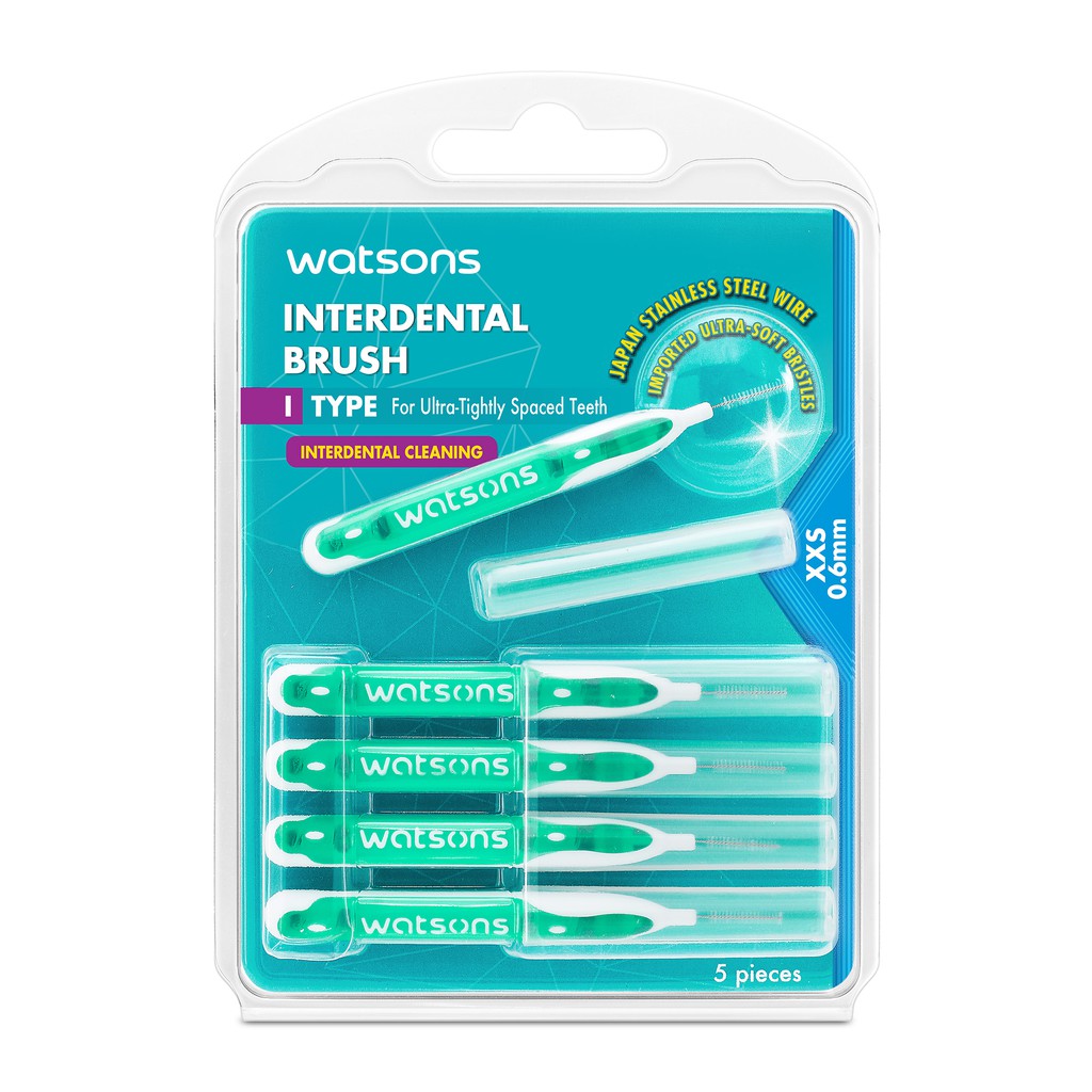 Watsons L type Interdental Brush 0.6mm 5s Shopee Philippines