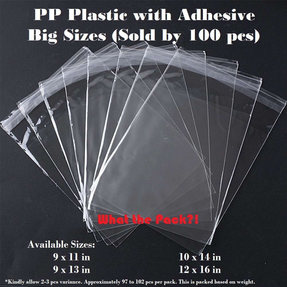 100 PCS Clear OPP PP Plastic Bag with Adhesive Packaging Pouch for ...