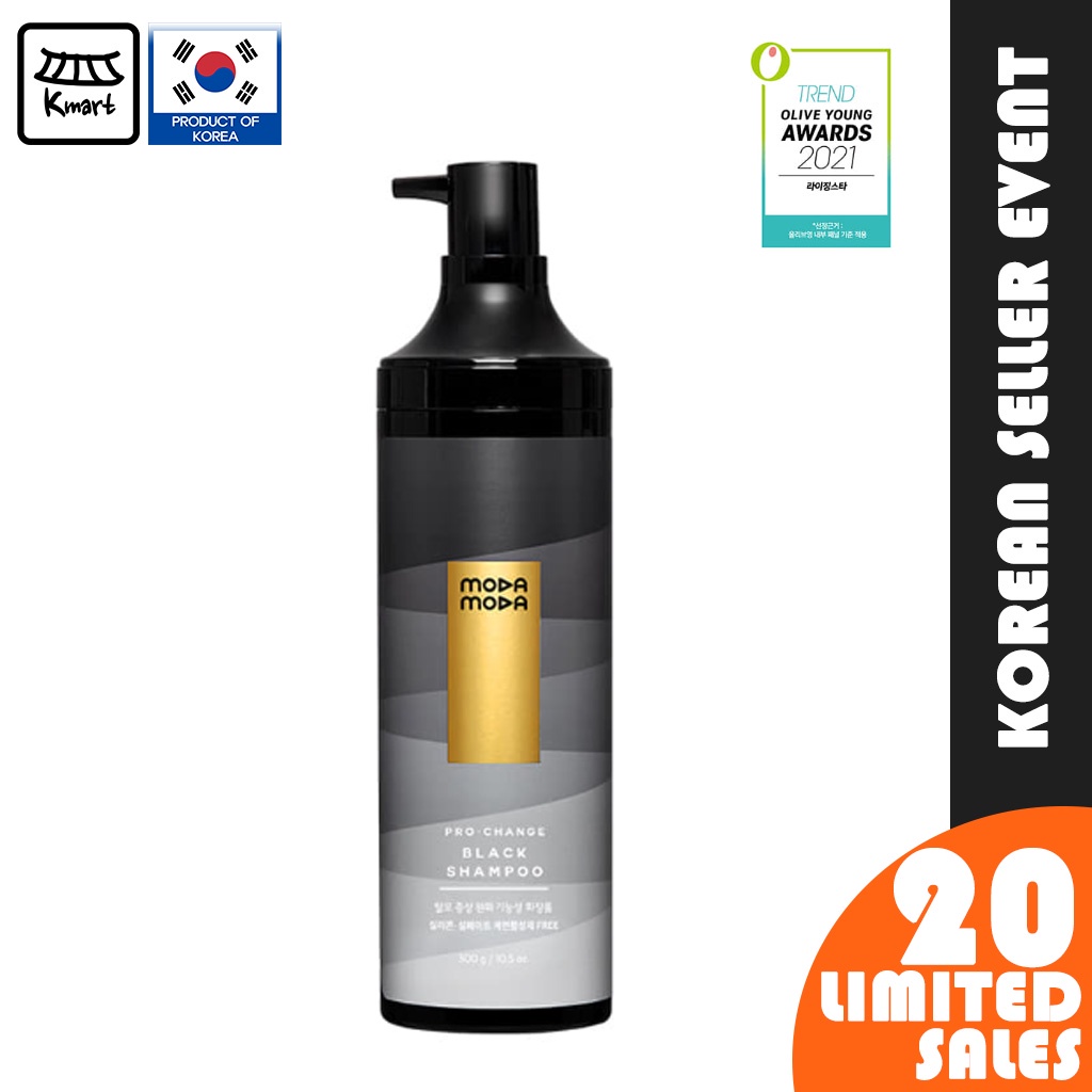 [MODAMODA] Pro Change Black Shampoo (300g) / Made in Korea anti hair