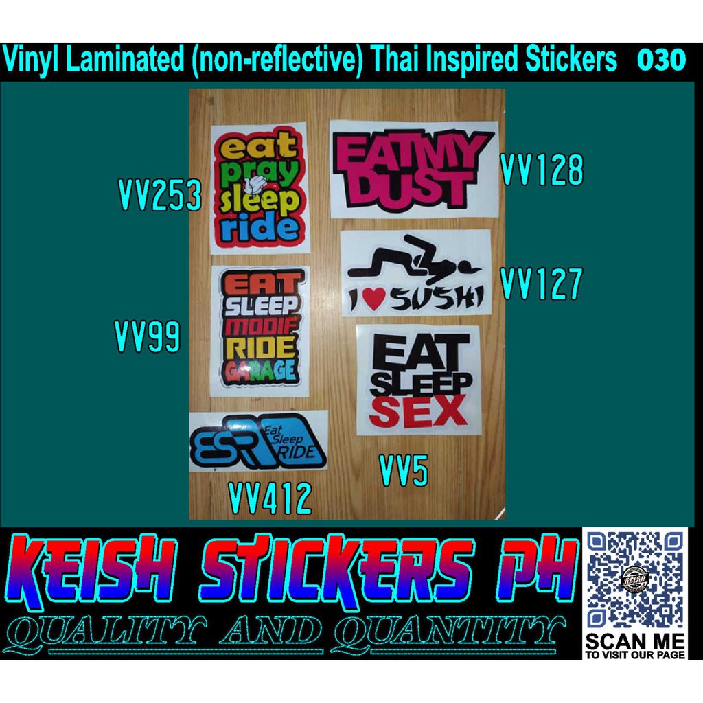  Vinyl  Laminated  Stickers  030 Shopee Philippines