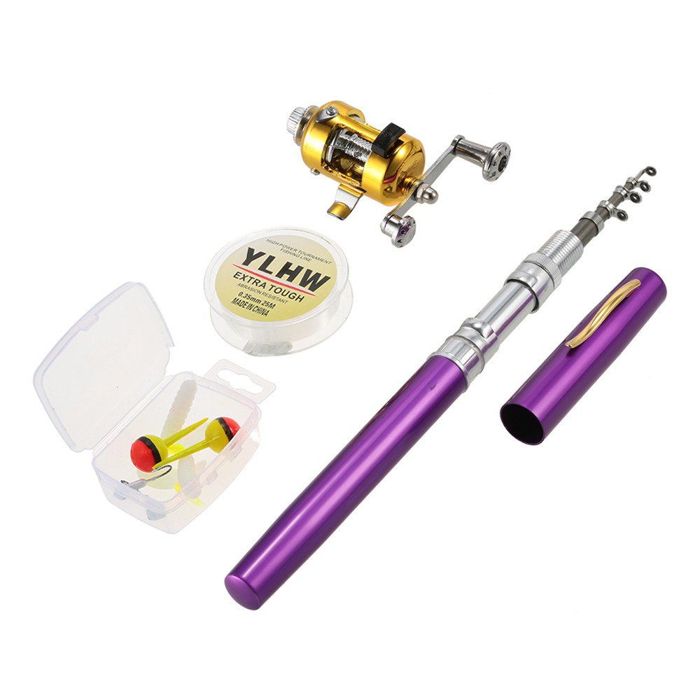 purple rod and reel