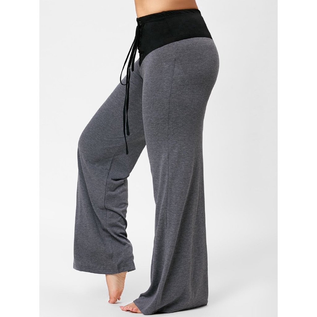 lace up high waisted pants