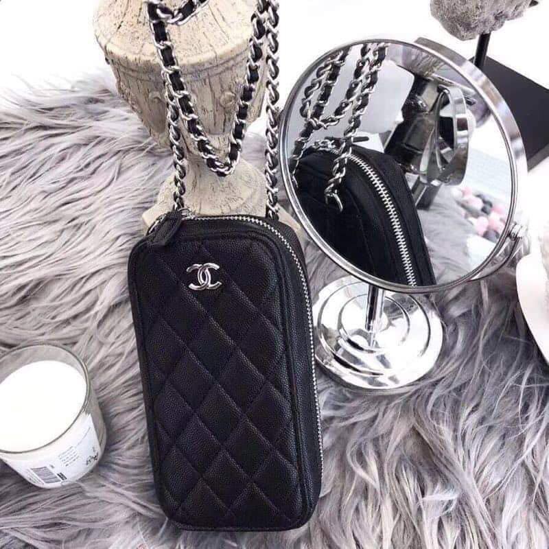 Jc Wholesale Chanel Caviar Cellphone Sling Bag Women Fashion Shoulder Chain Bag 3 5 7inch Cod Shopee Philippines