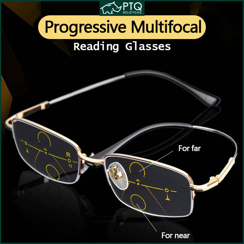 Progressive Multifocal Reading Eyeglasses For Men And Women Anti Radiation Anti Blue Glasses Ptq