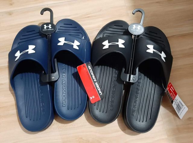 under armour slides blue