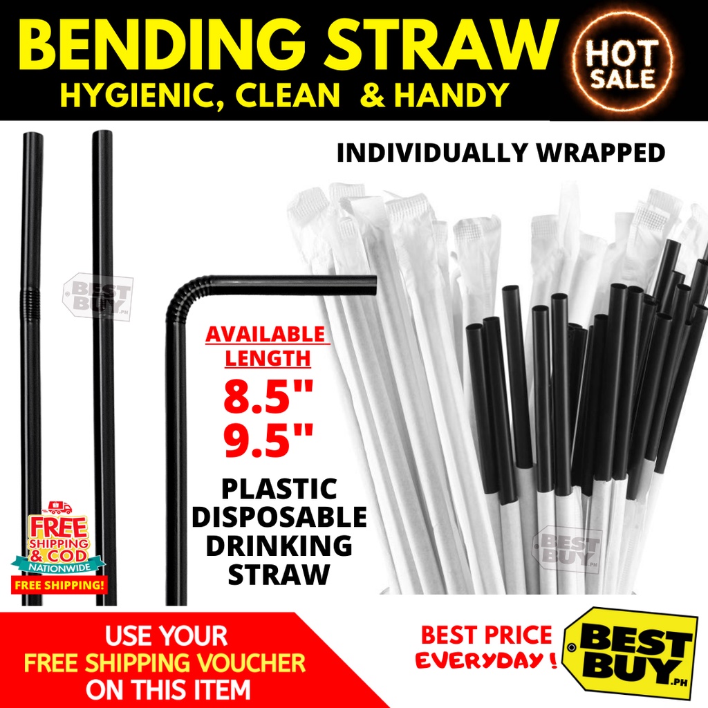 Bending Straw Individually Wrapped [CHEAPEST] | Shopee Philippines