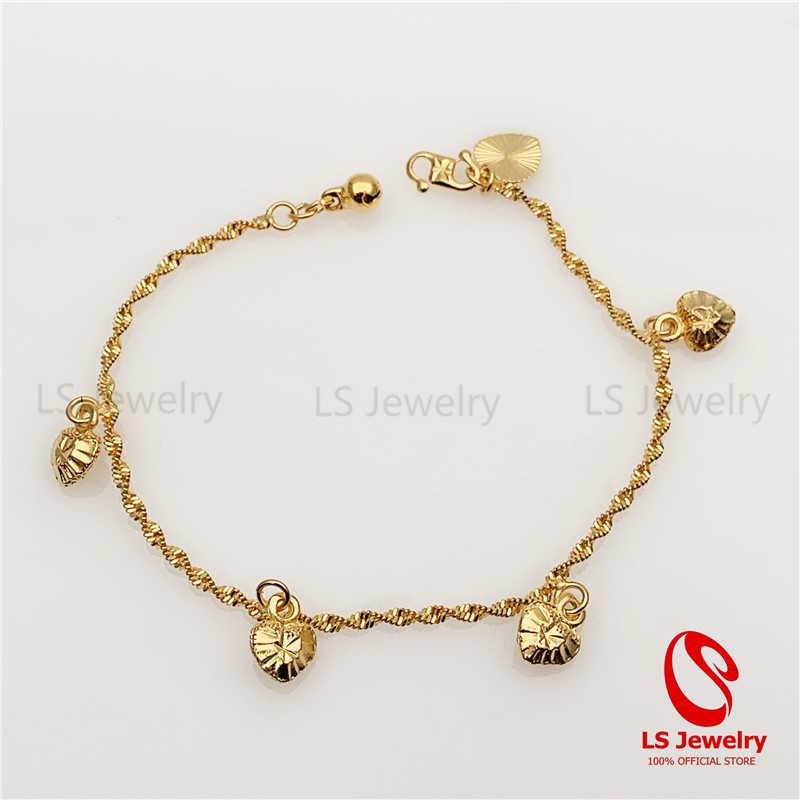 LS jewelry 24K Bangkok High Quality Gold Plated Bracelet B1171 | Shopee ...