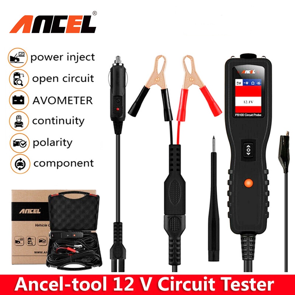 ANCEL PB100 Car Circuit Tester 12V/24V Power Probe Automotive Battery