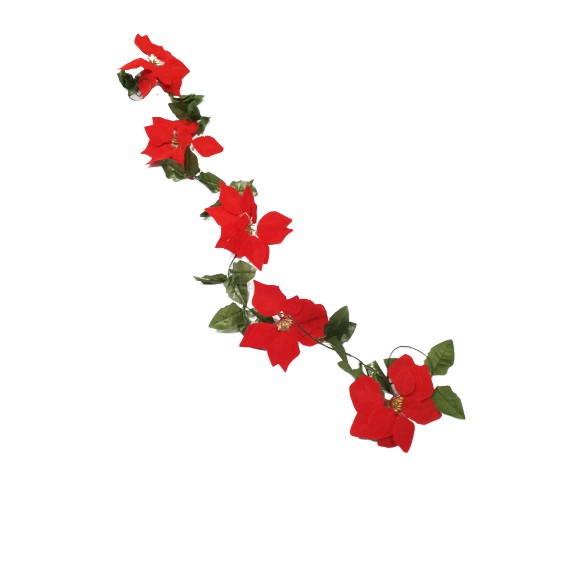 Christmas Garlan Red Poinsettia Flowers. Shopee Philippines