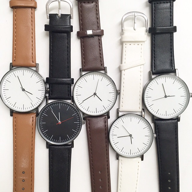 mens classic leather watch