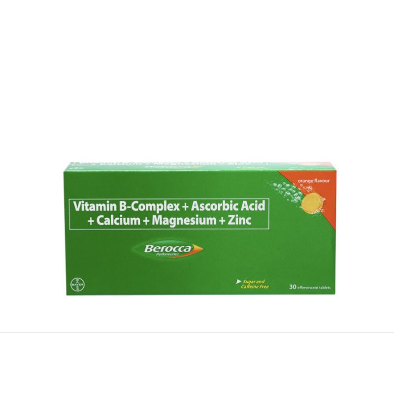 BEROCCA Vitamin B Complex + Ascorbic Acid + Calcium + Magnesium + Zinc