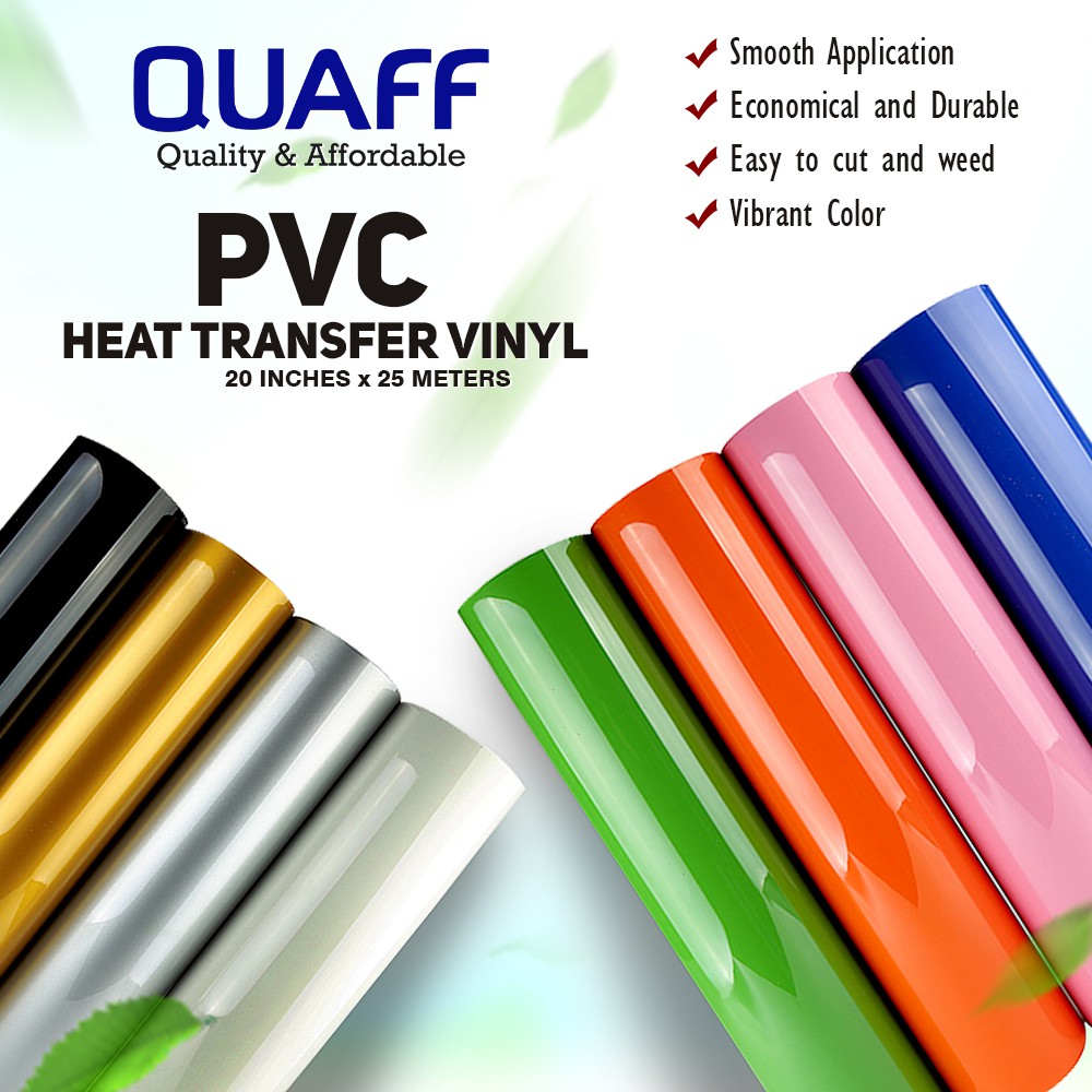 QUAFF KOREA Rubberized Heat Transfer Vinyl CDP ORDINARY COLORS ...