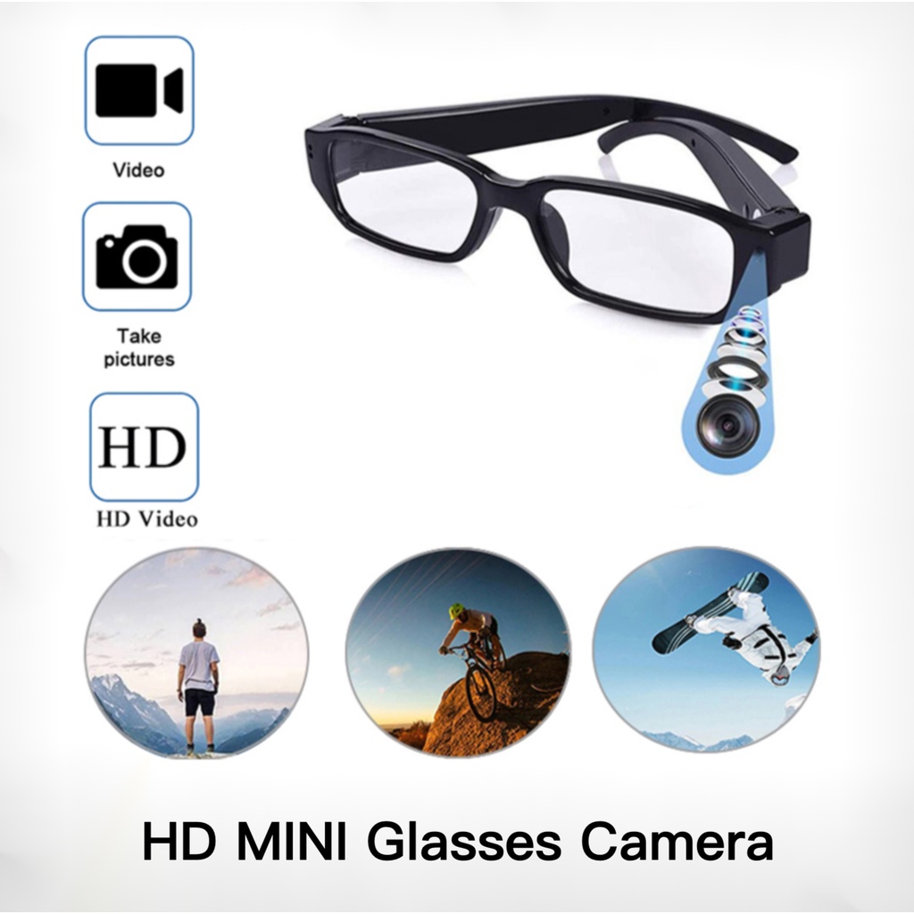 Hd 1080p Mini Glasses Camera Spy Camera Hidden Camera Sports Real Time Monitor Eyeglass Cameras