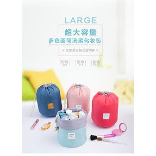 Storage Bag Indoor Wash Pack Fashionable Style Multifunctional Cylindrical Large Capacity