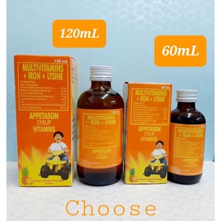 reijin glutathione origina ✧APPETASON SYRUP 60mL/120mL Sweet Orange Pineapple flavor Capsule 10's❧