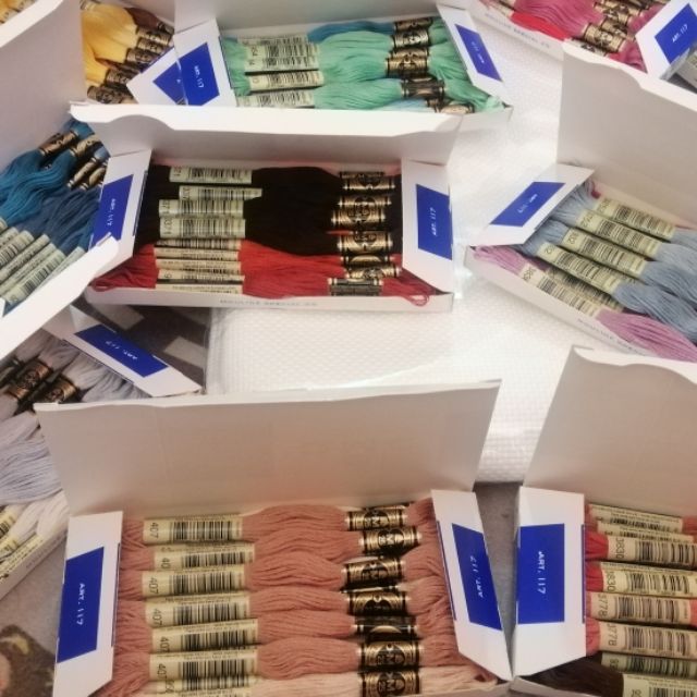 20pcs or more DMC threads for cross stitch and embroidery Shopee