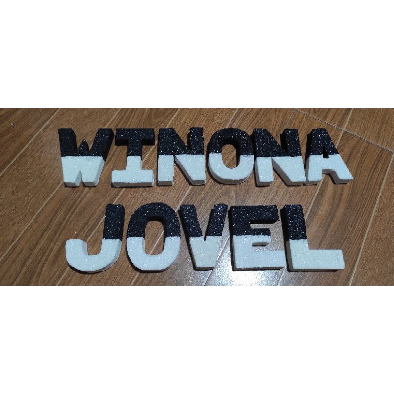 Cardboard Letter Standee with glitters Shopee Philippines