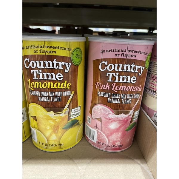 Country Time Lemonade and Pink Lemonade Drink Mix 2.33kg Shopee