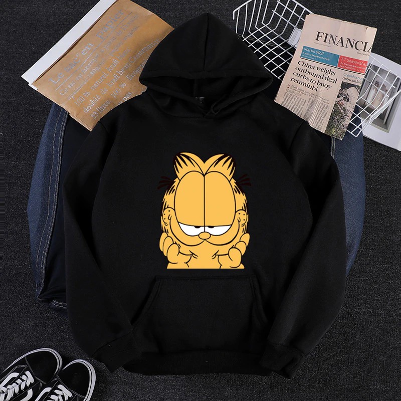 garfield hoodie pink