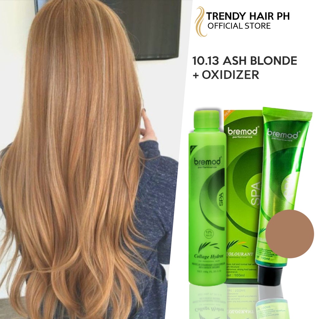 Original Bremod Hair Color 10.13 Ash Blond + Oxidizer | Shopee Philippines