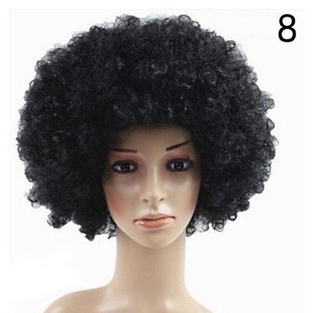 black afro wig costume