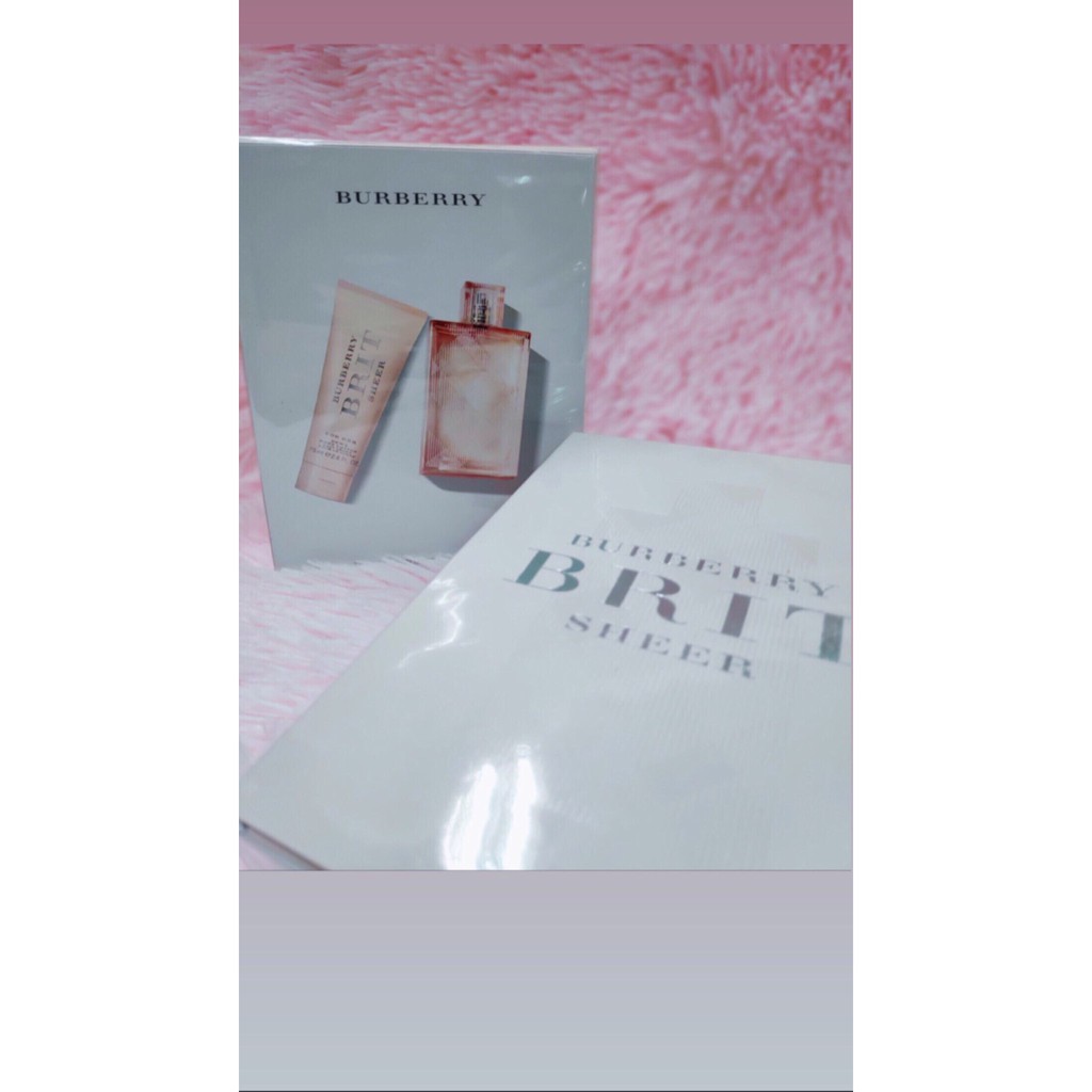 burberry brit sheer gift set