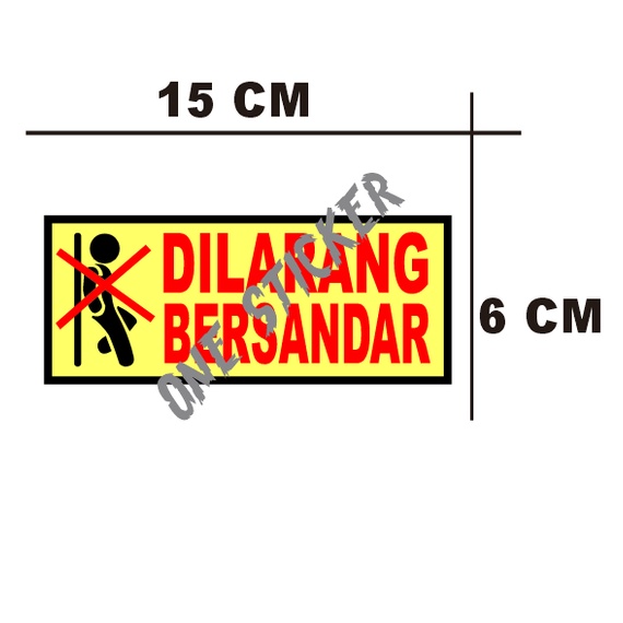 Printing Stickers DILARANG Standard Sticker Sign K3 Safety | Shopee ...