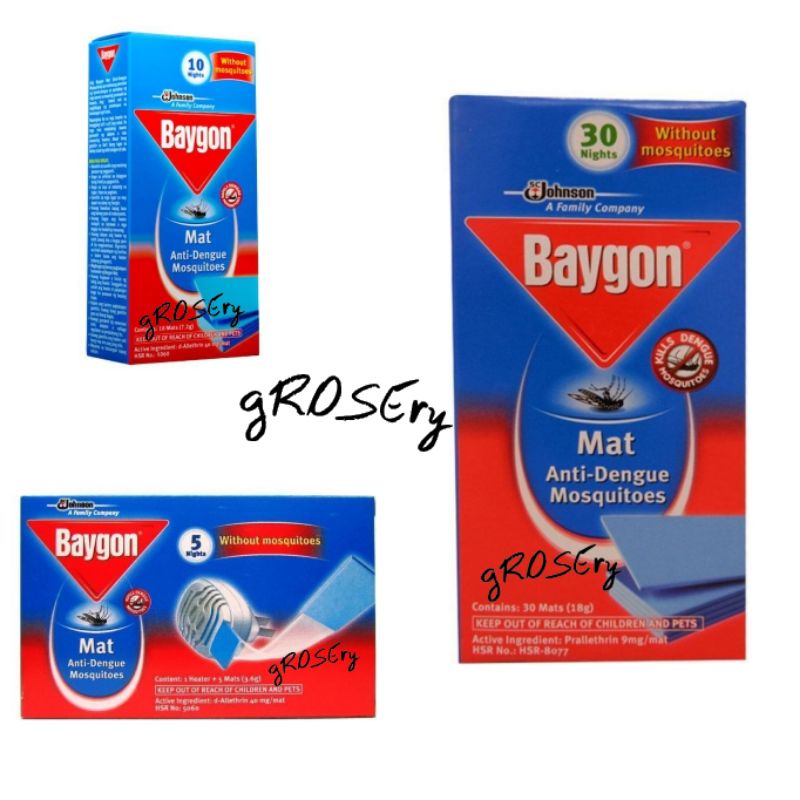 Baygon mat anti dengue starter and refill Shopee Philippines