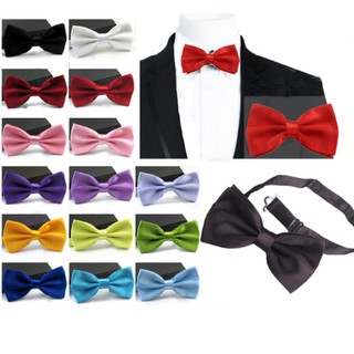 Pure Colour Tie Men's Fashion Butterfly Tie Wedding Tie