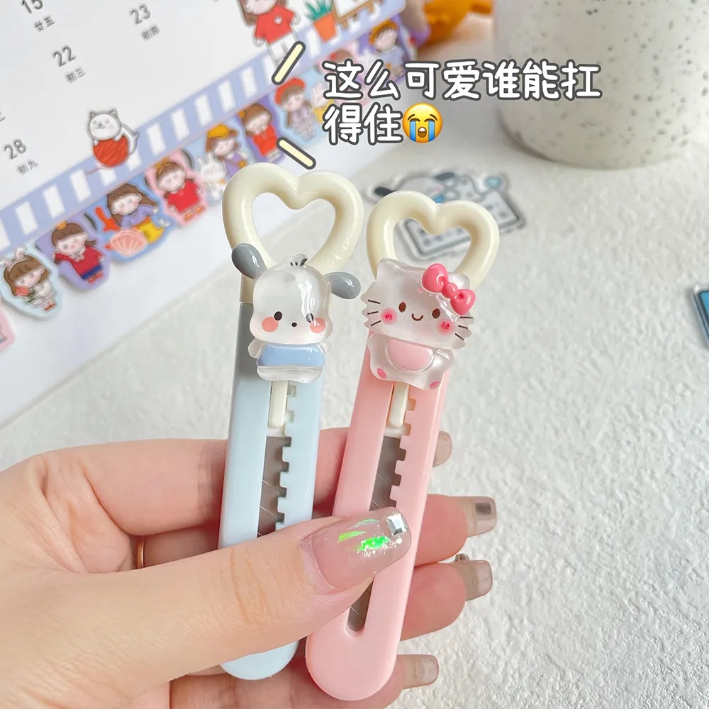 Sanrio Utility Knife Kuromi Corn Dog Melody Handbook Unpacking Express