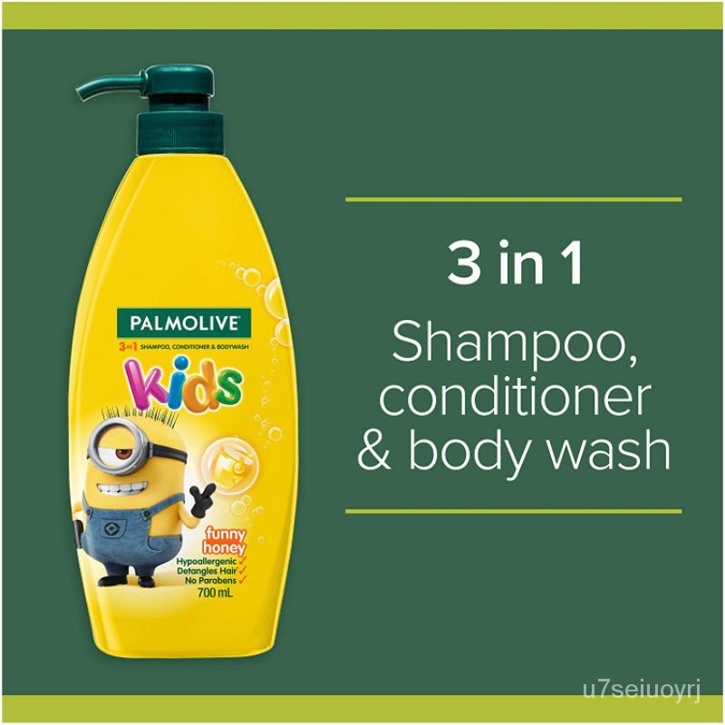 【Lowest price】Palmolive Kids Shampoo,Body Wash & Conditioner 700ml