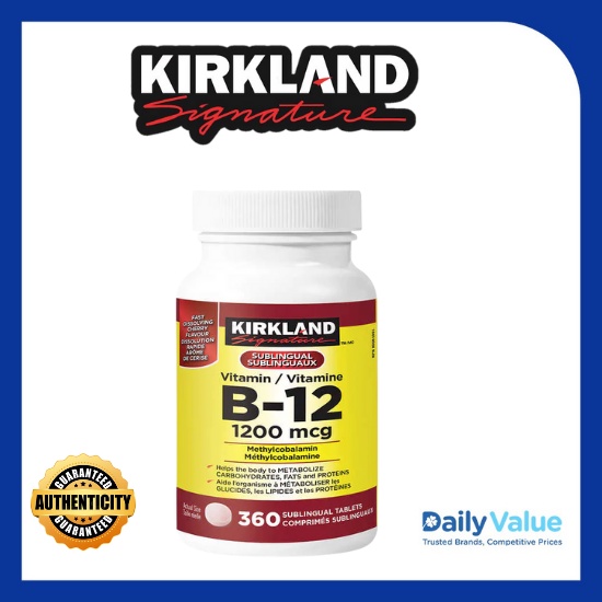 Kirkland B12, 1200mcg, 360 sublingual tablets Shopee Philippines