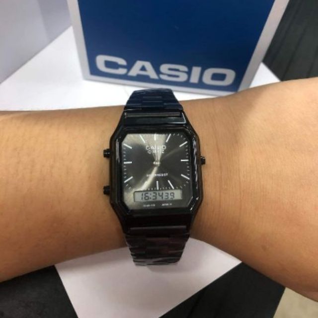 casio aq 230 black