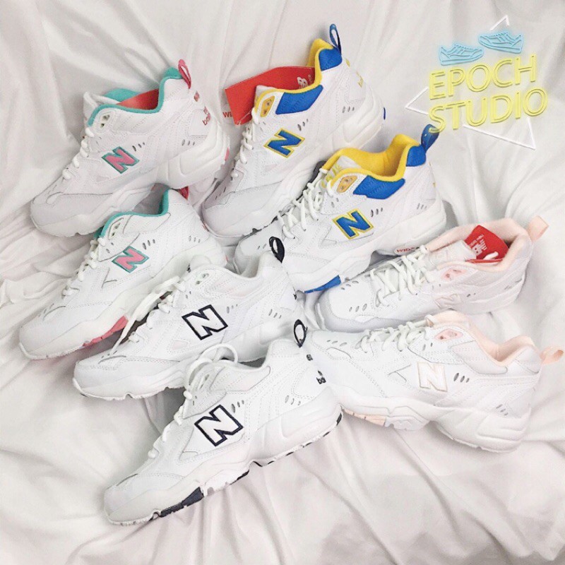new balance 608 white pink