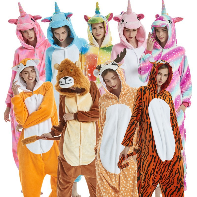 Children Animal Cosplay One piece Pajamas Kigurumi Unisex Costume Sleepwear 